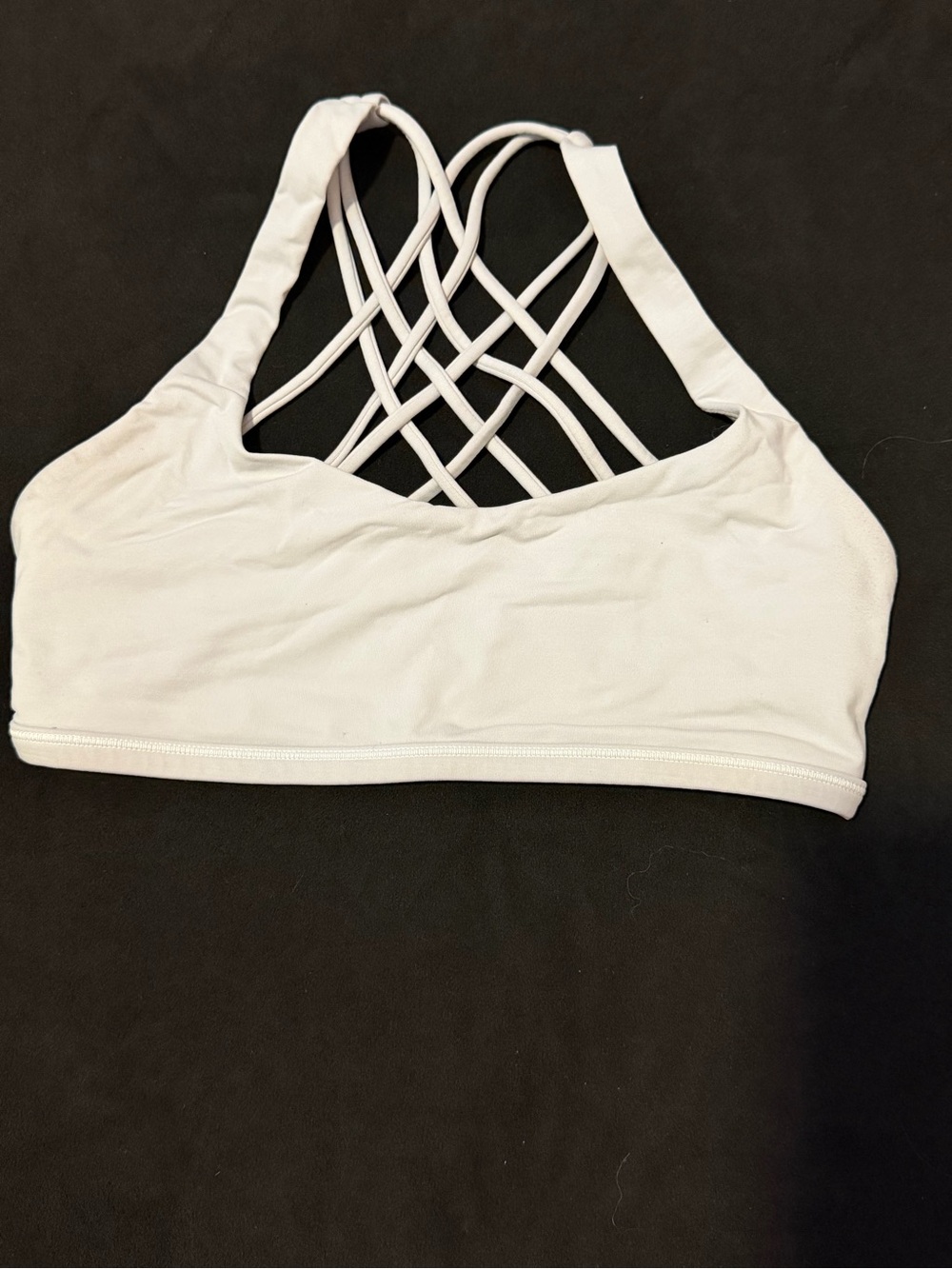 lululemon athletica White Strappy Back Sports Bra